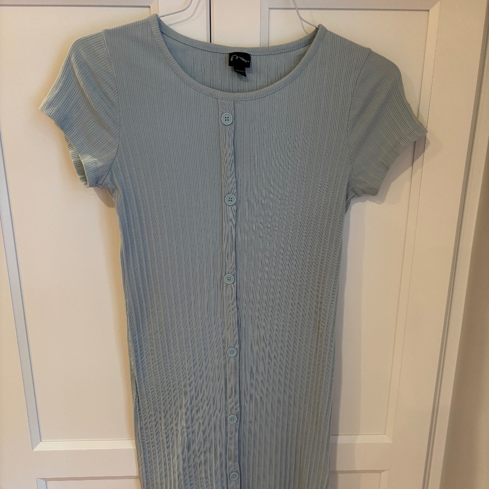 Girls 14/16 T-Shirt Dress Button Up